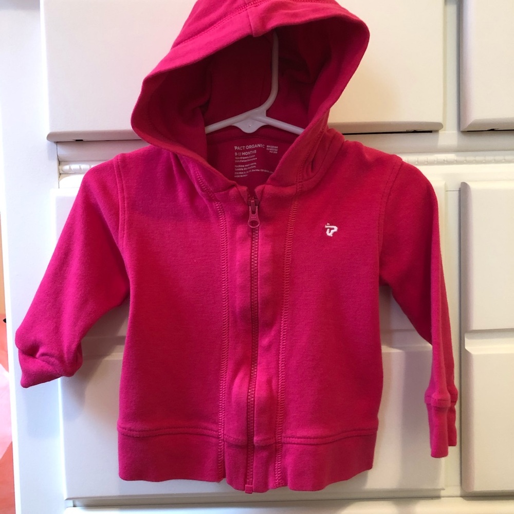Toddler Girl Pink Zip-Up Hooded Jacket